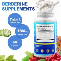 Berberine with Ceylon Cinnamon Supplement Liquid Drops + Bitter Melon Extract