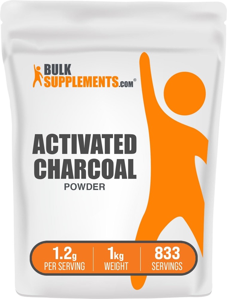 BulkSupplements Activated Coconut Charcoal Powder 2.2 Pound for Teeth Whitening