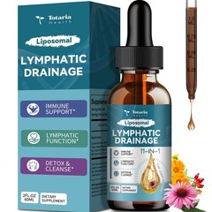Liposomal Lymphatic Drainage Drops Organic 11-in-1 Supplement 2 FL.OZ
