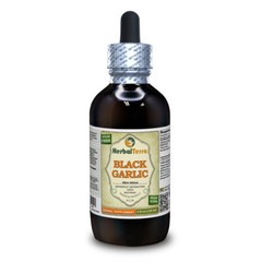 Black Garlic (Allium Sativum) Tincture, Organic Dried Bulb Powder Liquid Extract