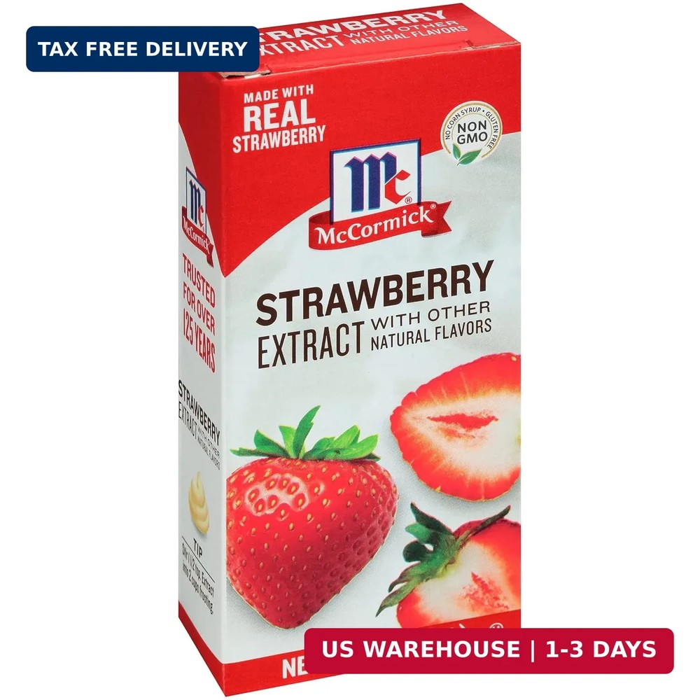 McCormick Strawberry Extract With Other Natural Flavors, 1 fl oz