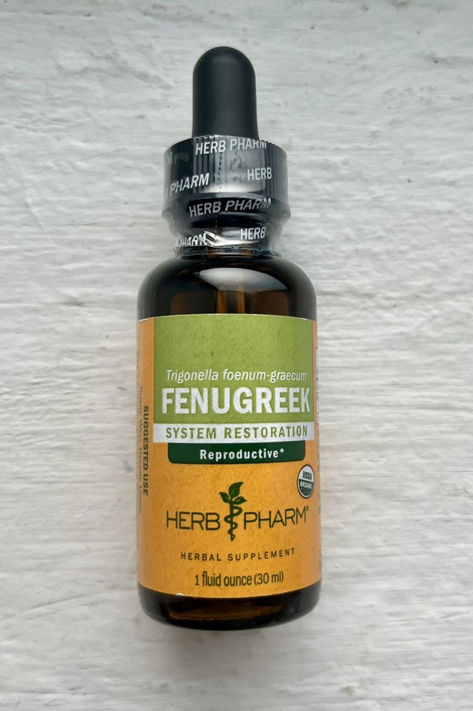 Herb Pharm Mature Seed Fenugreek 1 fl oz Organic New & Sealed Exp 11/2027
