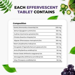 Muditam Ayurved Jamun Fizz | 120 Effervescent Tablet 2 Months Pack Balance Sugar