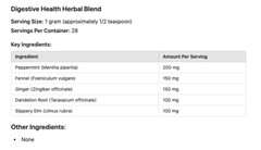 Digestive Health Herbal Blend – Gas Bloating Indigestion Etc – Natural Herb – US
