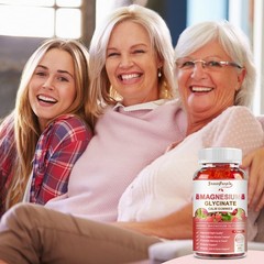 Magnesium Glycinate Gummies 400mg Improve Sleep Promotes Cognition & Focus 60pcs