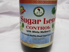 African Indian Herbs Sugar Level Control 160z liquid bottle with white mulberry