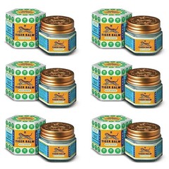 Tiger Balm White Ointment 21ml Each (Pack of 6) For Headaches & Nasal Congestio
