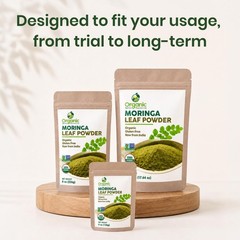 Organic Moringa Powder 1.10 lbs | Non-GMO, Gluten-Free, Raw Moringa Oleifera, US