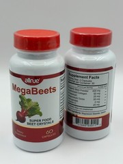Mega Beets Superfood 60 Capsulas Energy Beetroot Bones Antioxidant Stamina Pills