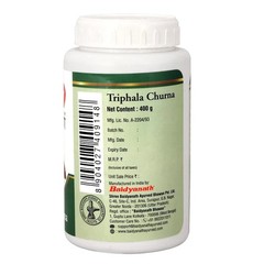 Baidyanath Triphala Churna 400g , Bowel Cleanse, Gas & Acidity Relief