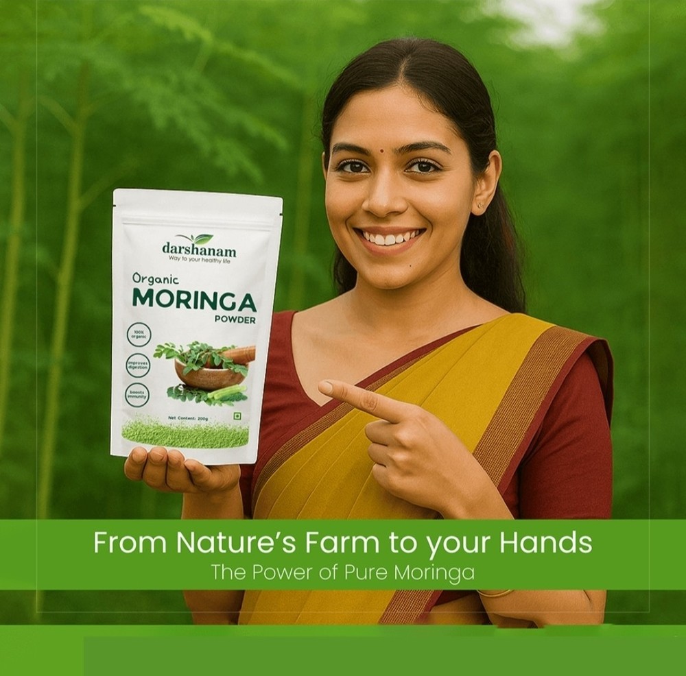 Premium Herbal Moringa Powder – Freshly Harvested