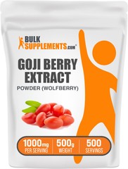 BulkSupplements Wolfberry Extract (Goji Berry) Powder – 1g Per Serving