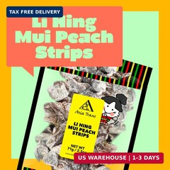 Dried Li Hing Mui Peach Strips | Hawaiian Crack Seed Favorite | Naturally Sweet