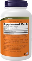 NOW Foods Supplements, Activated Charcoal Made from Coconut 200 Veg Capsules