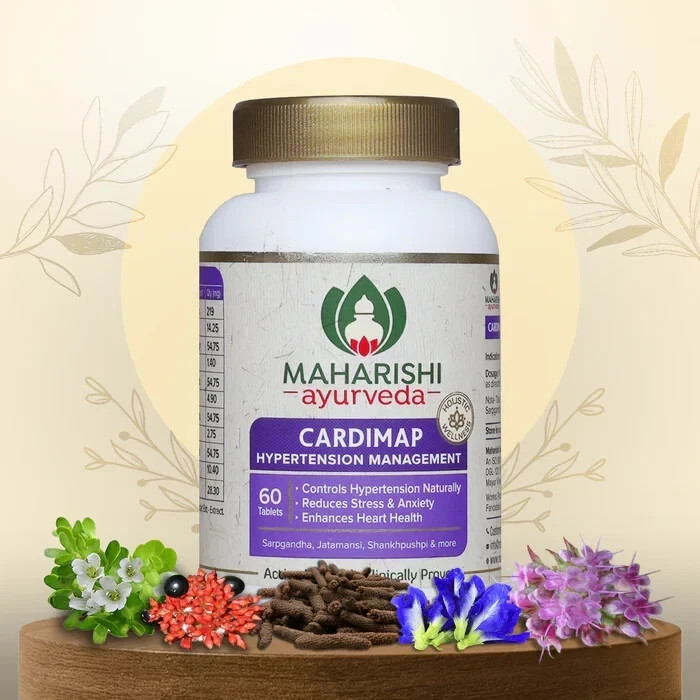 Maharishi Cardimap 60 Tablets remedy for Hypertension , High blood pressure