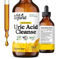 Wild Organic Uric Acid Cleanse Tart Cherry Turmeric Celery Liquid Drops
