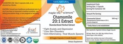 Chamomile Flower Extract Capsules (Matricaria Recutita) APIGENIN