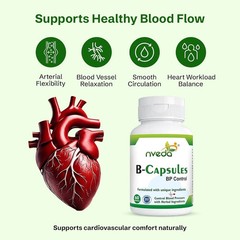 Pack of 2 X Nveda B-Capsules for BP Control & Hypertension (60 Caps) SF.
