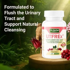 Urinary Tract Health Supplement 60 Capsules Natural Support Cleanse – Promotes