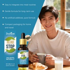 Stop Herbal Balance Drops, Natural Plant-Based Essence for Calm Focus & Clarity