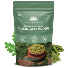 SAPTAMVEDA 100% Organic Moringa Leaf Powder 150G