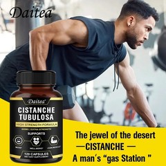 Cistanche Tubulosa 400mg Extract Strength Endurance Gluten-Free Non-GMO 120Caps