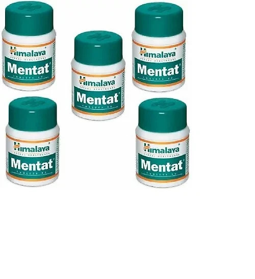 5x Himalaya MENTAT 60 Tablet | Vegetarian Botanical 100% Pure Herbal | EXP 2028
