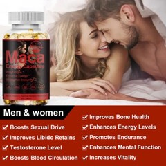 Black Maca Capsule -Testosterone Booster, Muscle Health, Supports Desire Stamina