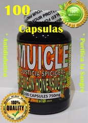 Muicle Muitle Muycle Mexican Honeysuckle 100 Caps Natural Purifica la sangre !!