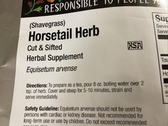 Frontier Co-op Organic Cut & Sifted Horsetail Herbal Supplement 1lb – Bag