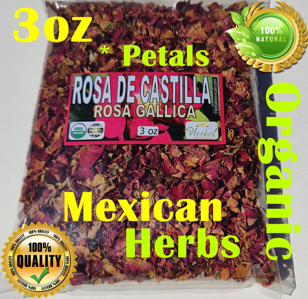Rosa de Castilla Tea Grade Quality 3oz 100% Authentic Natural Mexican Herbs !!!