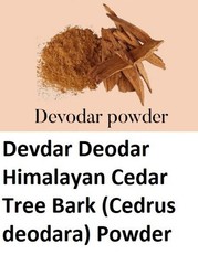 Devdar Deodar Himalayan Cedar Tree Bark (Cedrus deodara) Powder 100% Purest