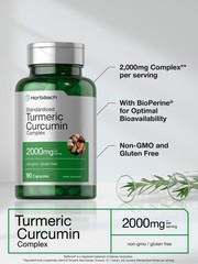 Turmeric Curcumin with Bioperine | 2000mg 90 Capsules | by Horbaach