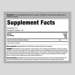 Valerian Root Liquid Extract | 4 fl oz Drops | Non-GMO | by Piping Rock