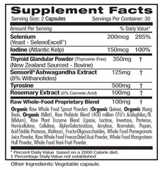 Emerald Laboratories, Thyroid Health, 60 Vegetable Caps FRESH