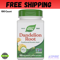 Dandelion Root 1,575 mg per serving Non-GMO Nature’s Way Gluten Free Vegetarian