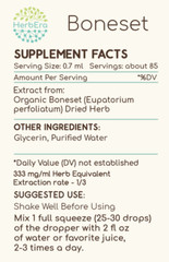 HerbEra Boneset Alcohol-FREE Tincture, Organic Boneset (Eupatorium perfoliatum)
