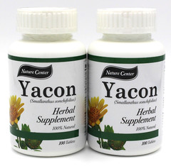 2 YACON 500 MG 100% NATURAL (100 CAPSULES/BOTTLE )