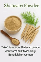 Shatavari Powder Pure Ayurvedic Herbal Root Powder Natural Wellness Supplement