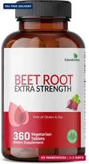 Futurebiotics Beet Root Extra Strength, Non-GMO, 360 Vegetarian Tablets