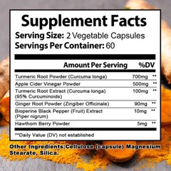 Turmeric & Ginger with Apple Cider Vinegar – Immune & Metabolism Support