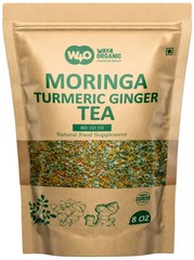 Moringa Turmeric Ginger Tea – 8 oz – Caffeine-Free Blend – Immunity & Digestion