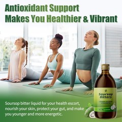 Natural Soursop Bitters Exotic Liquid Digestive Support & Immune Health