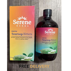 Exotic Soursop Bitters, 100% Pure Natural Organic Detox Herbs 16 oz