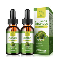 2X Soursop Graviola Liquid Drop for Cell Support & Regeneration, Immune Boost