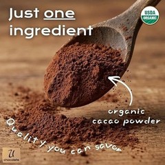 U Chocolate Organic Cacao Powder Natural Fresh From our Farm 1 bag 16 oz