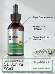 St Johns Wort Liquid Extract | 2 fl oz | Alcohol Free | Vegetarian | by Horbaach