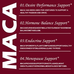 Maca Root Ginseng Gummies – Antioxidant, boosts blood flow and immune system