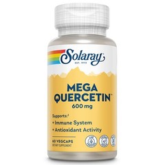 SOLARAY Mega Quercetin with Bromelain, Vitamin C and 60 Count (Pack of 1)