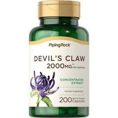Devils Claw 2000mg | 200 Capsules | Extract Supplement | by Piping Rock